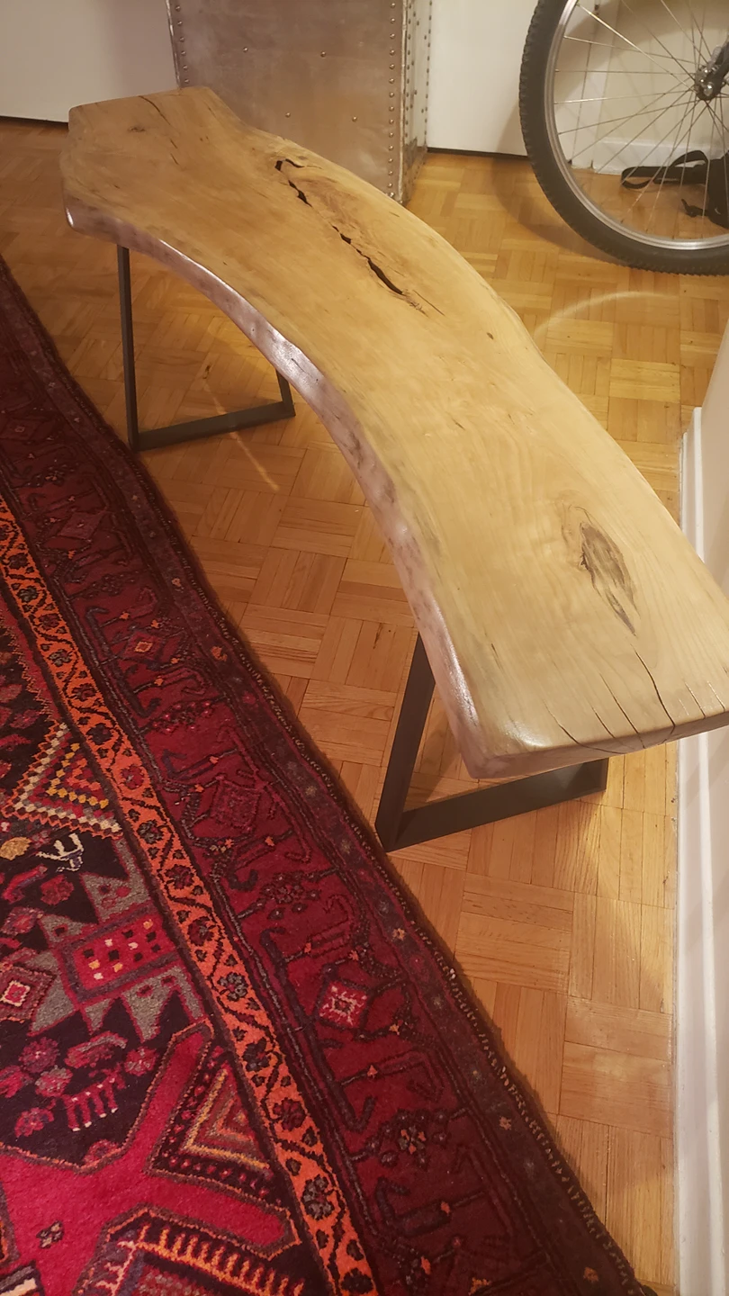 Live edge bench - photo 2
