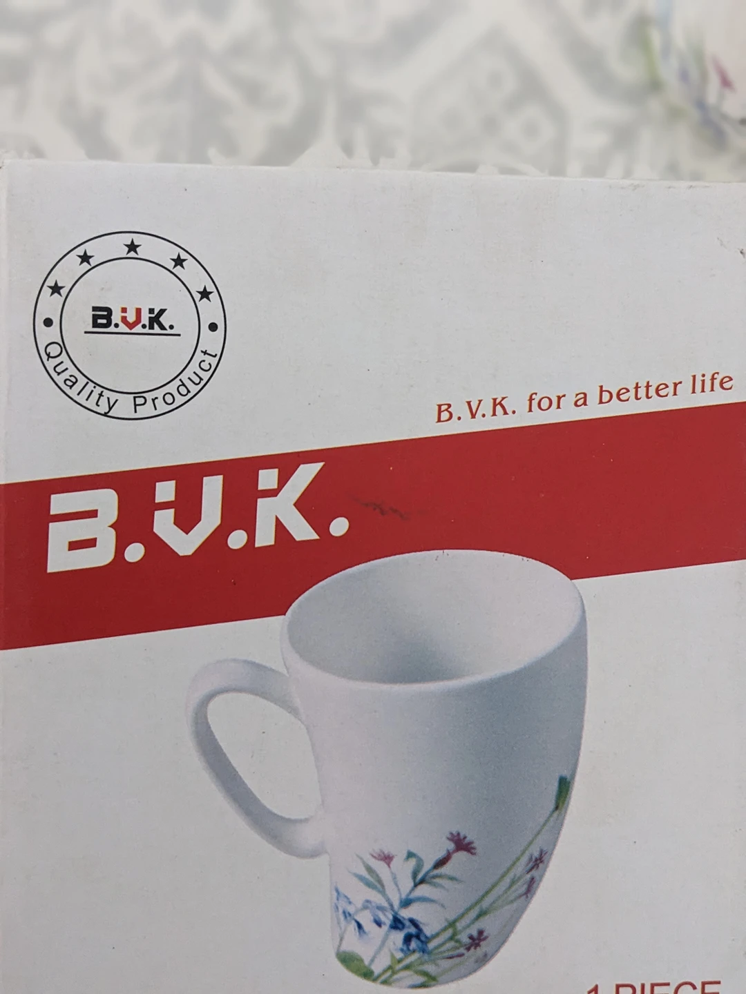 Beautiful unique floral mug with box - photo 3