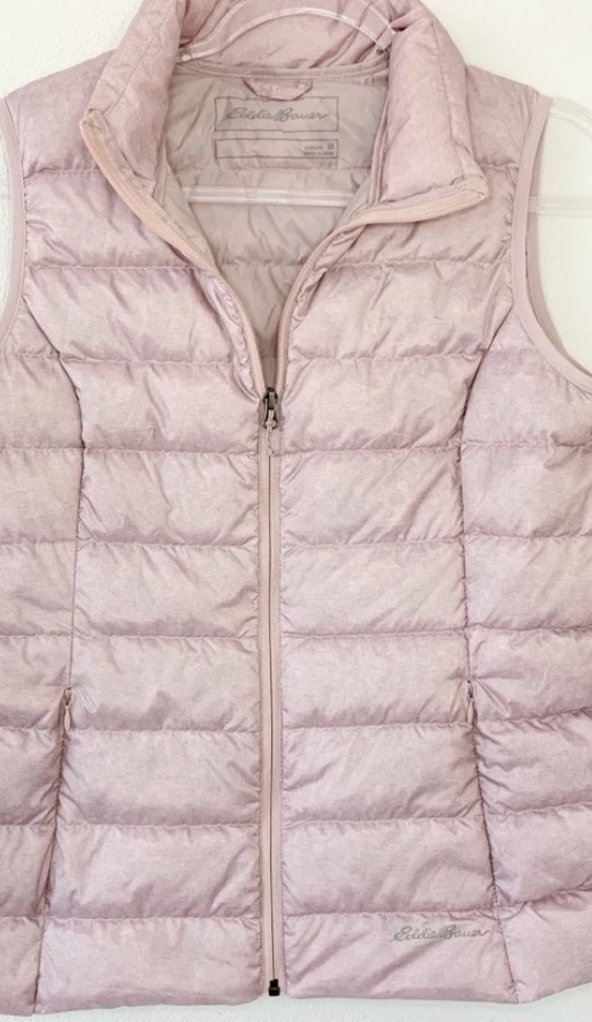 Eddie Bauer Dusty Pink Puffer Down Vest. - photo 2