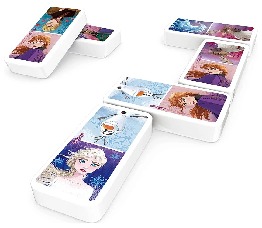Frozen II Dominoes in storage tin 28 pieces image indicator(2)
