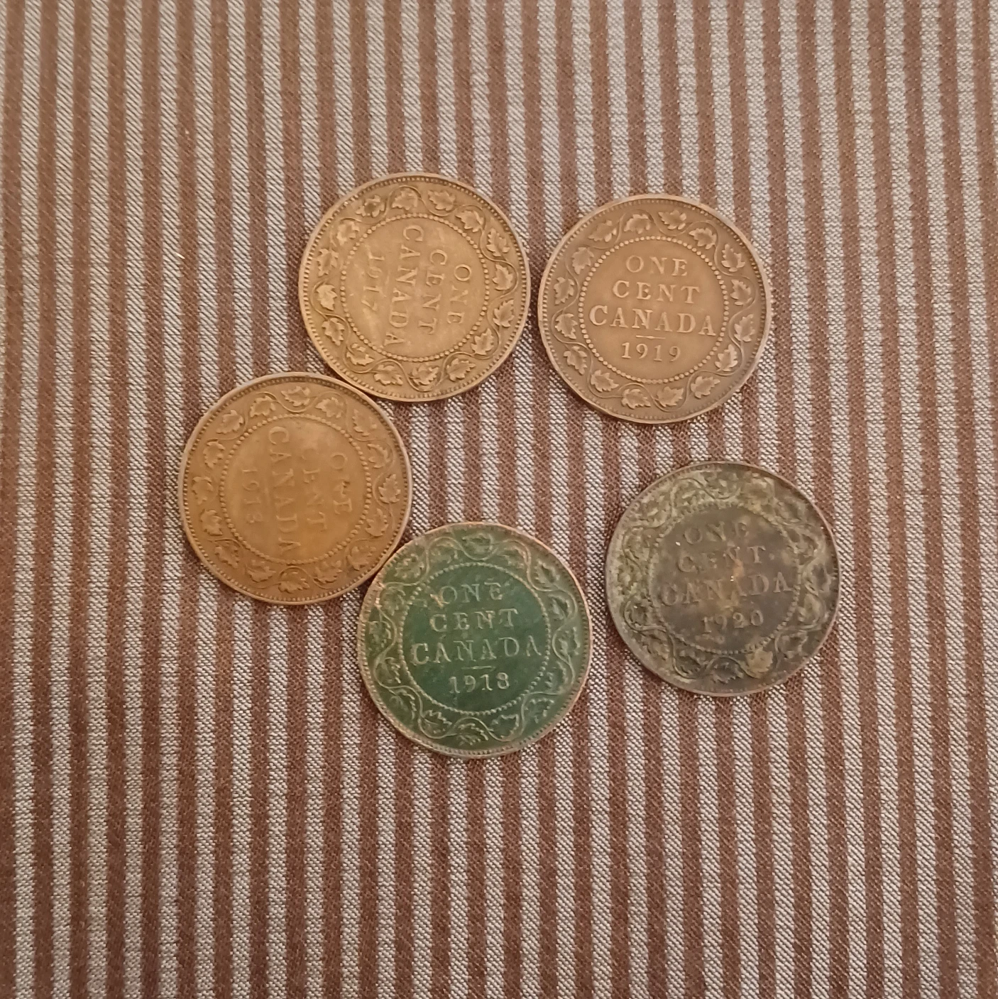 various canada 1 cents large coin thumbnail