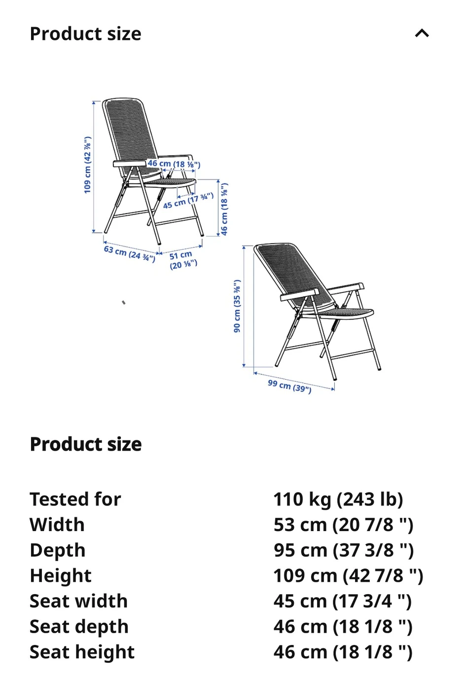 Reclining & Folding Chair - photo 3