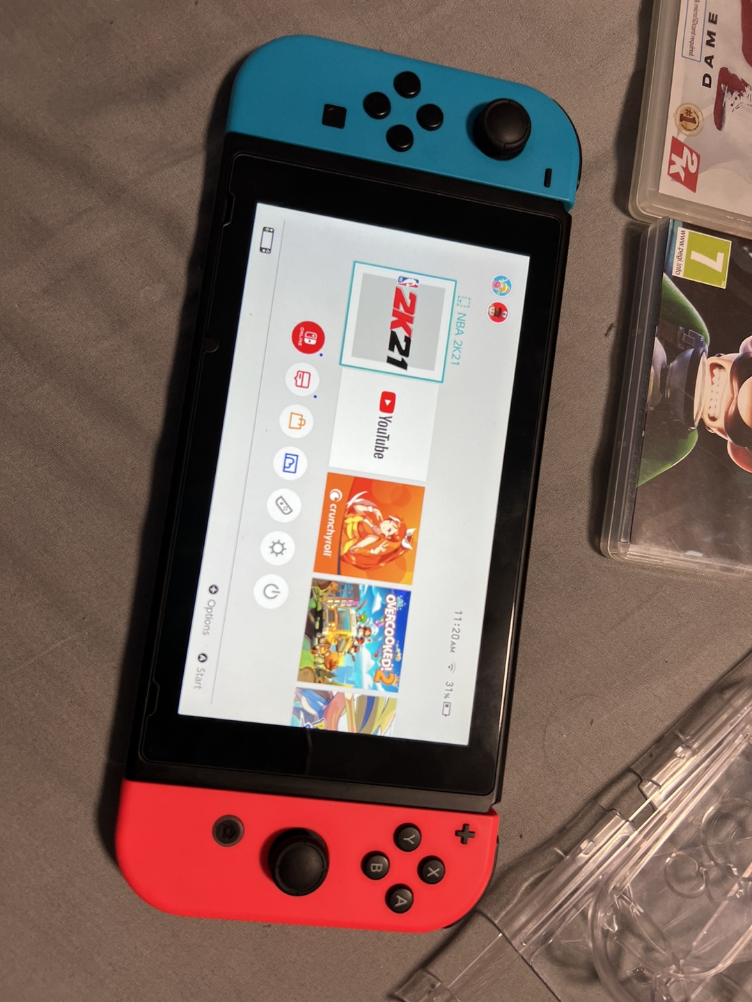 Nintendo Switch v2 + 3 Games + Accessories (No Box) - photo 2