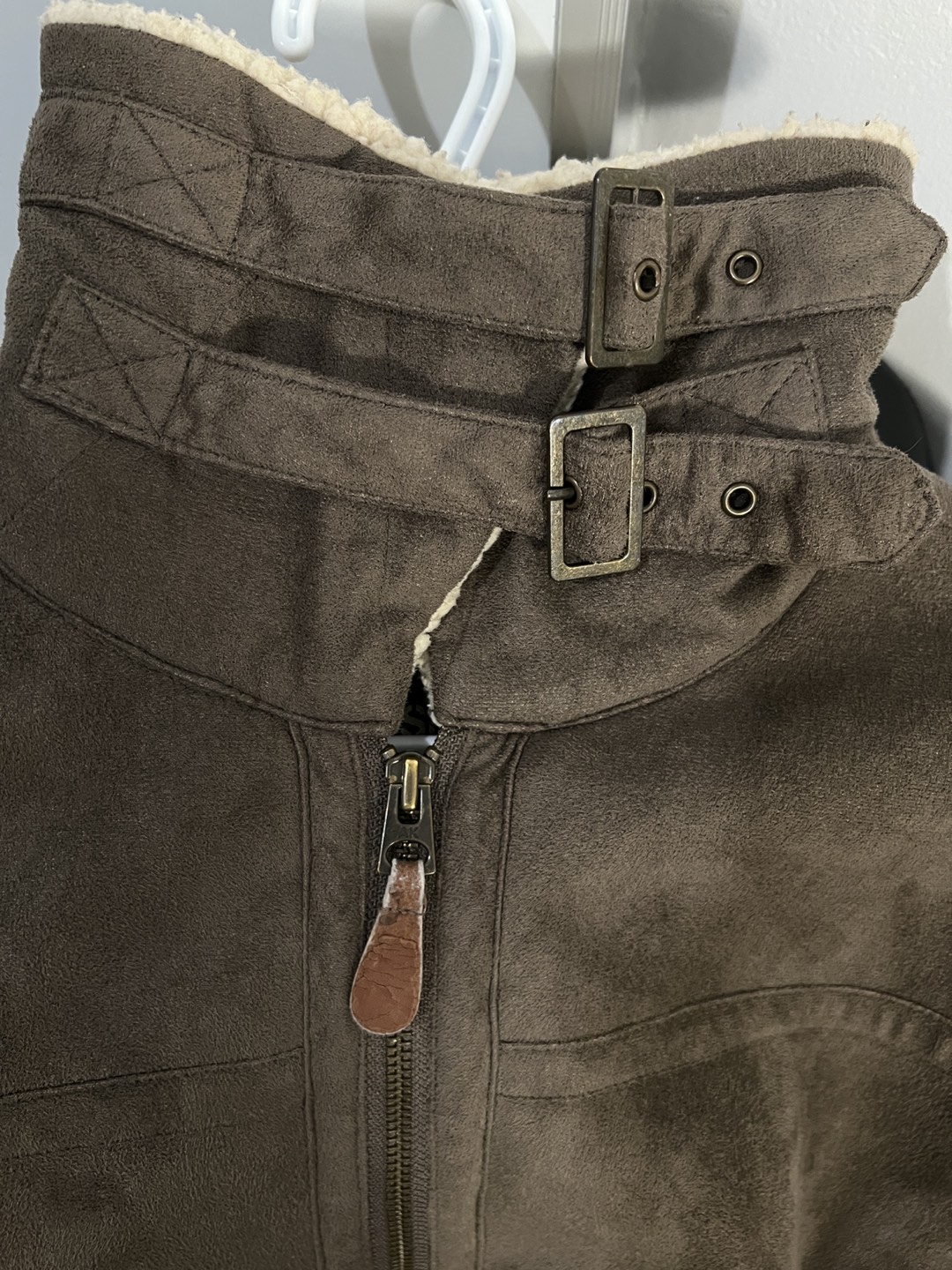 Suede-like Jacket with Fleece Lining image indicator(7)