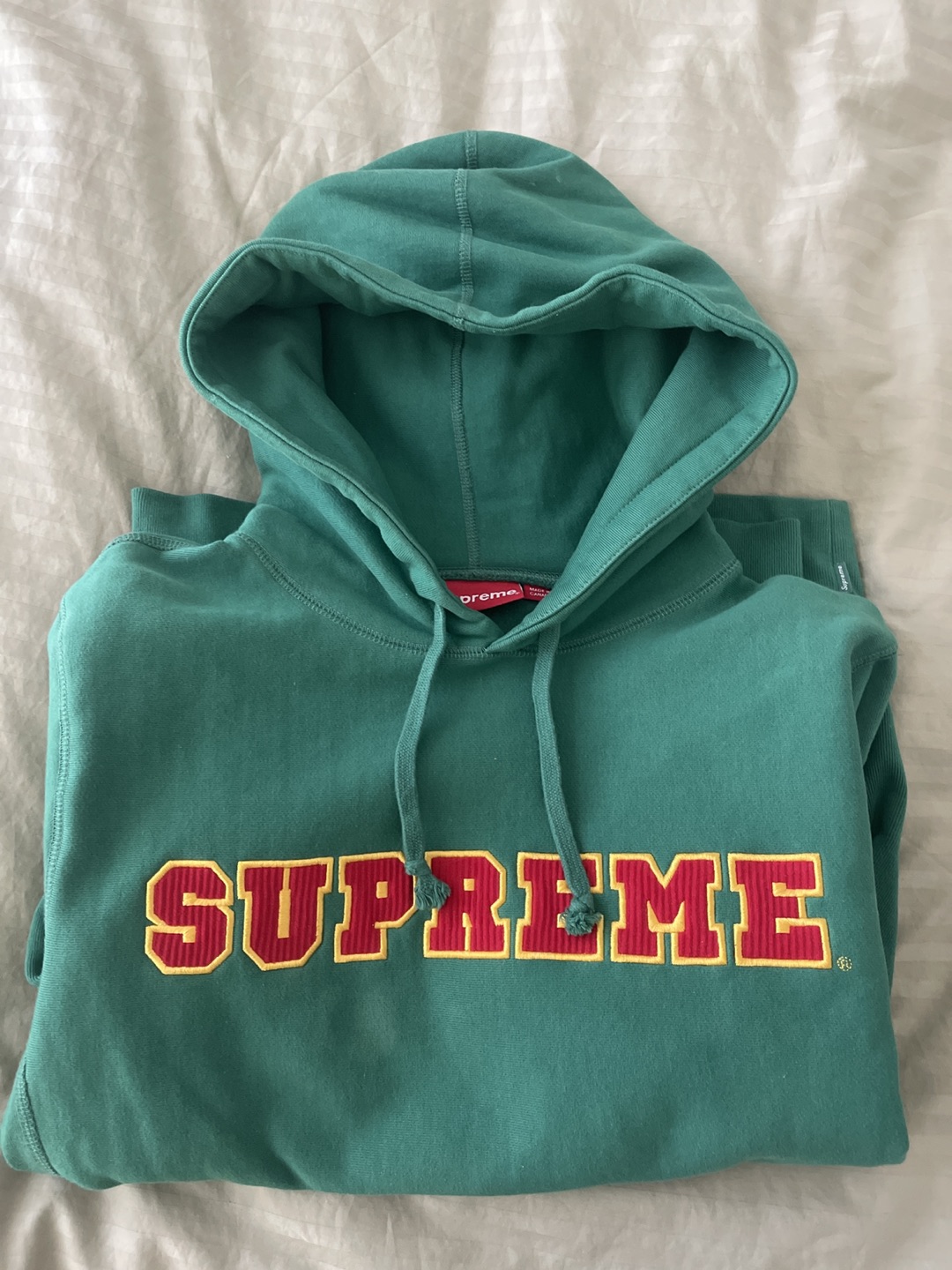 Supreme Green hoodie