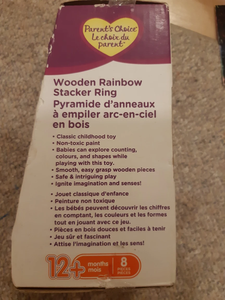 Wooden Rainbow Stacker Ring - photo 3