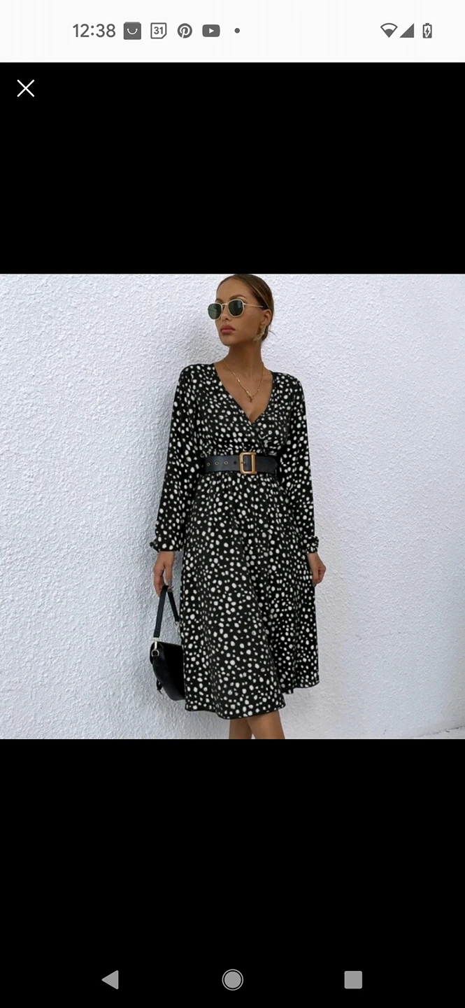 Shein polka dot dress thumbnail