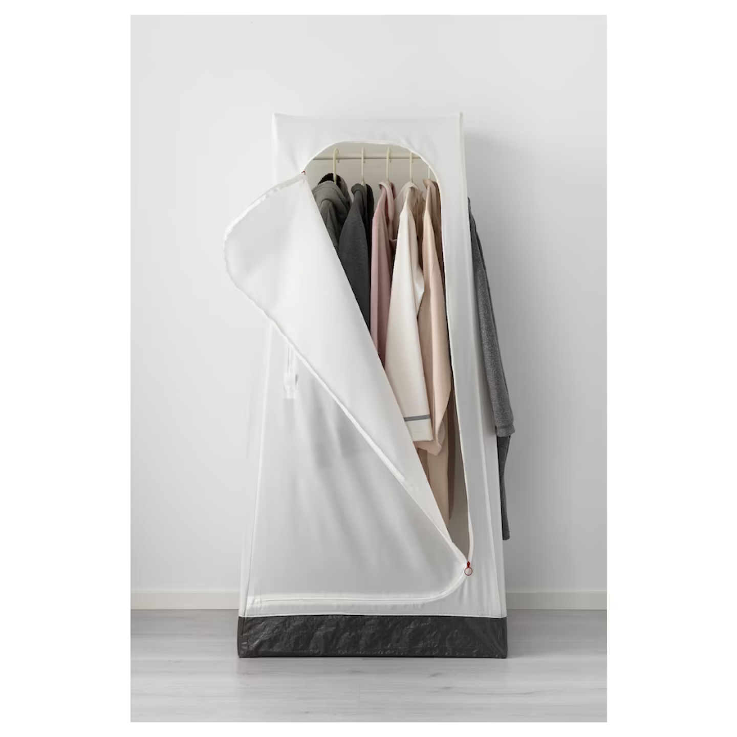 IKEA VUKU Wardrobe Clothing Rack +  compartments + hangers