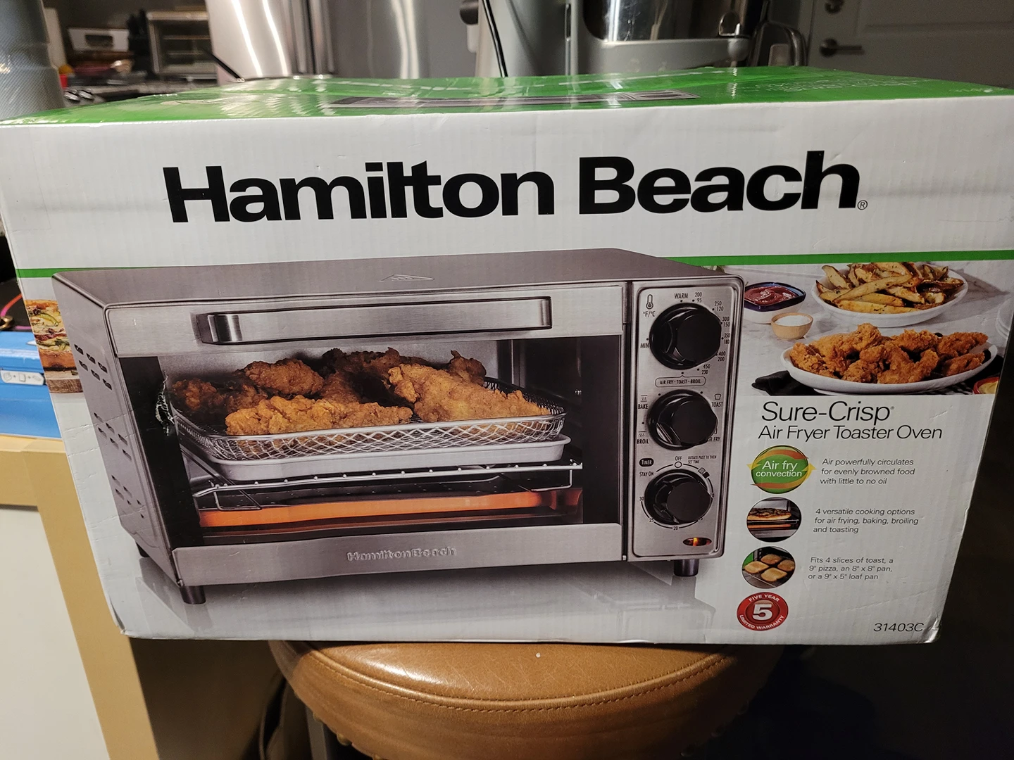 Hamilton Beach Sure Crisp Air Fryer Toaster Oven thumbnail