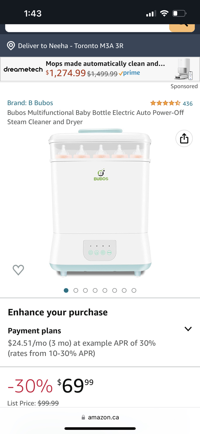 Baby bottle steamer and dryer