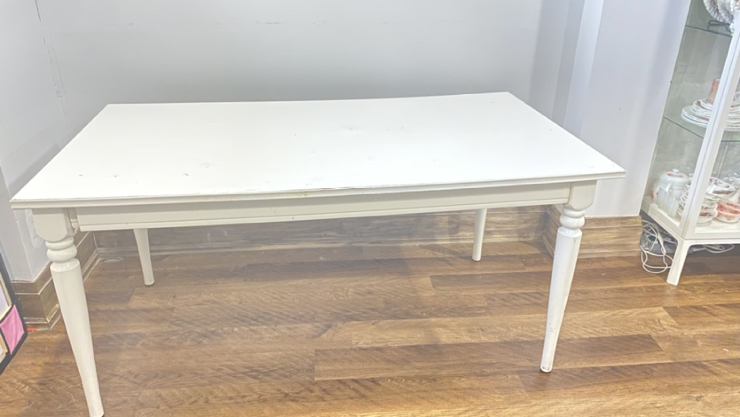 IKEA white dining table