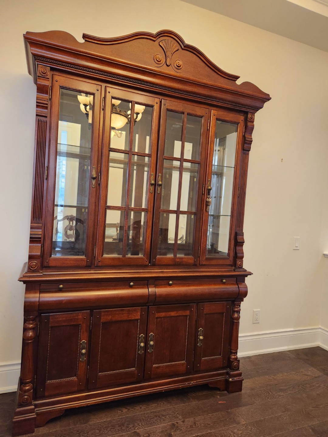 Solid Wood Tall Dining Cabinet - photo 2