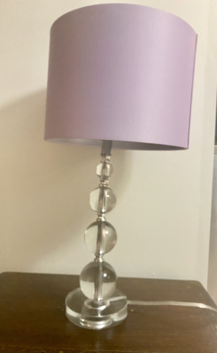 Purple Crystal Lamp