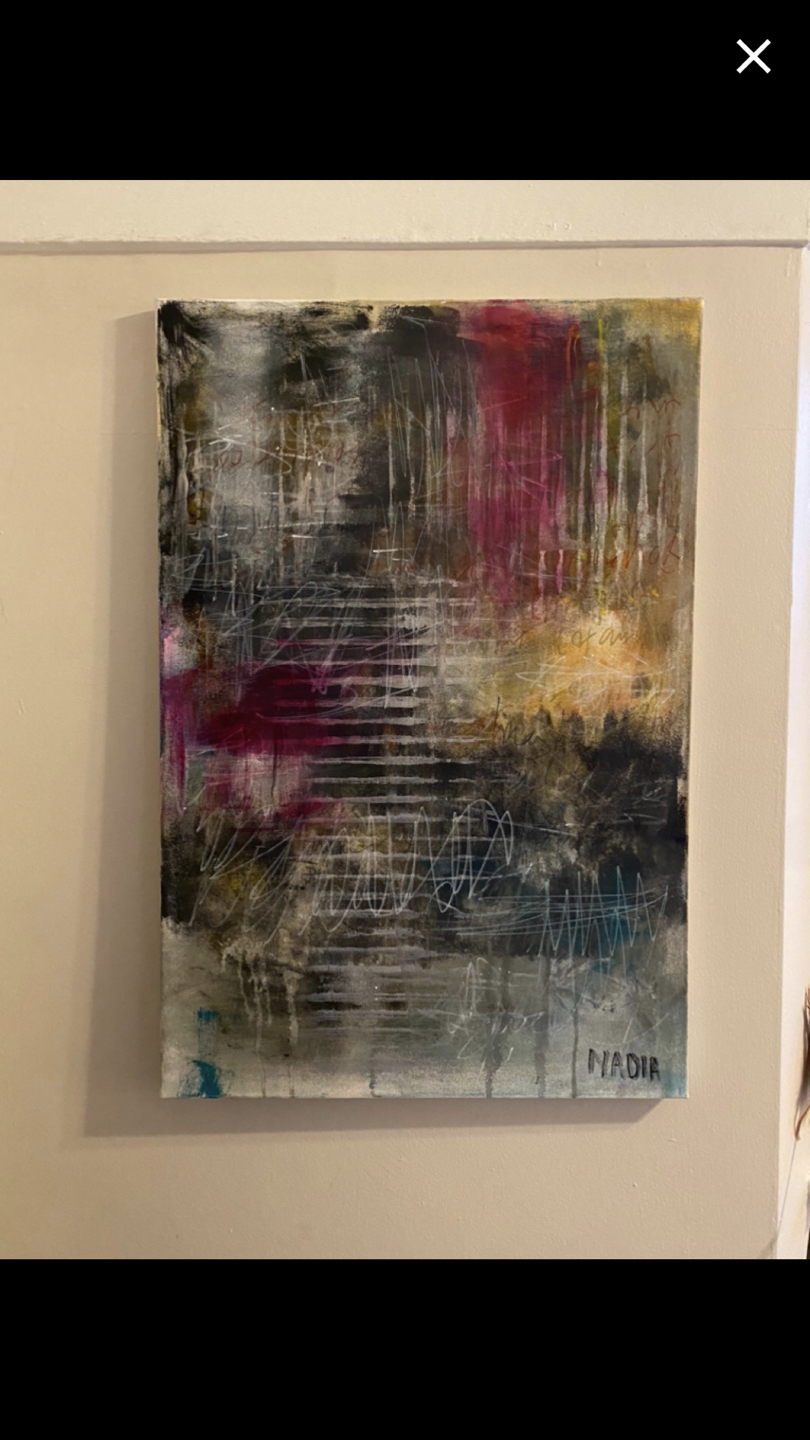 Original Nadia Lloyd painting 24x36” - pick up by Feb 25th am