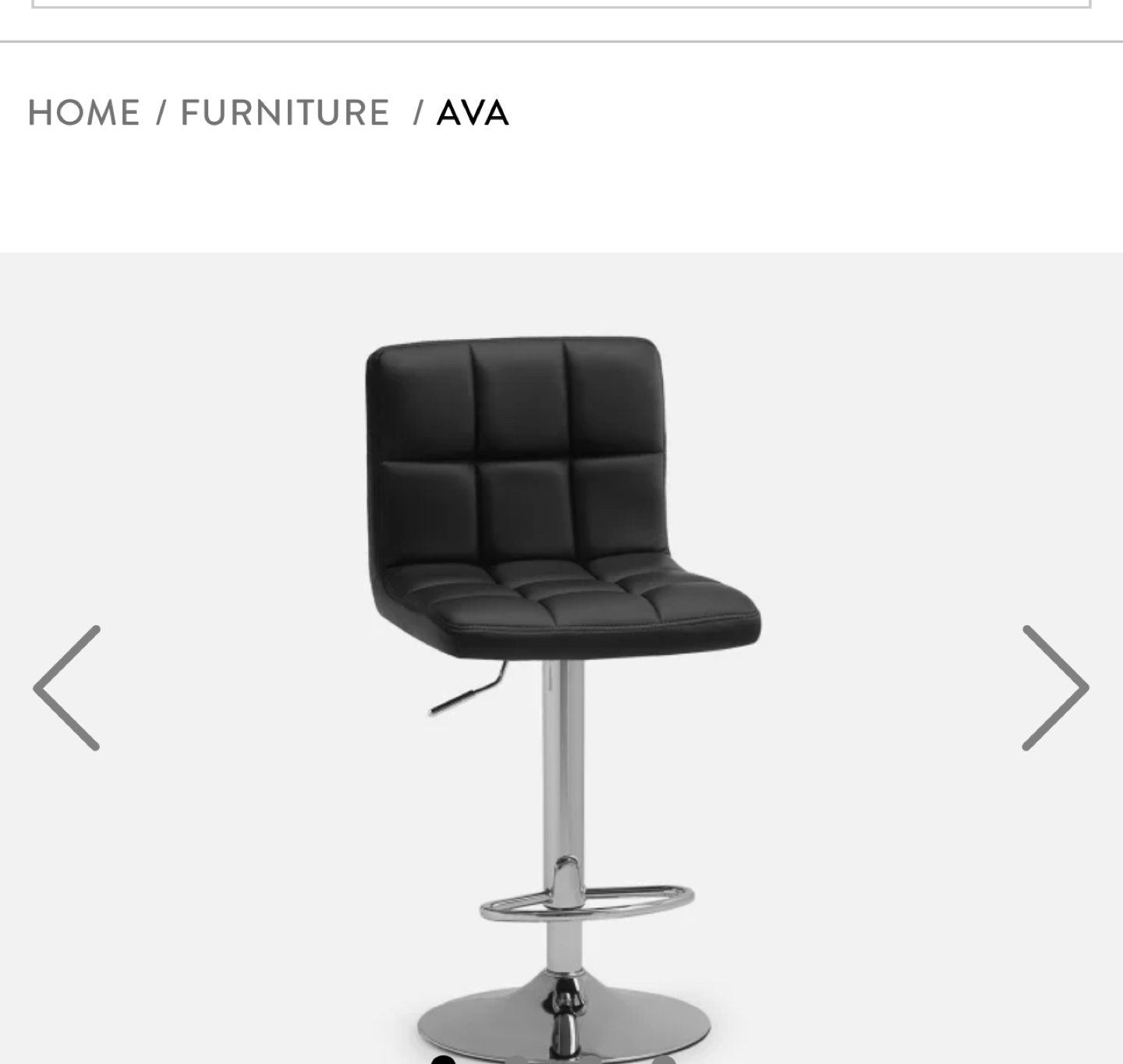 FINAL SALE!! Black leather bar stool🏀