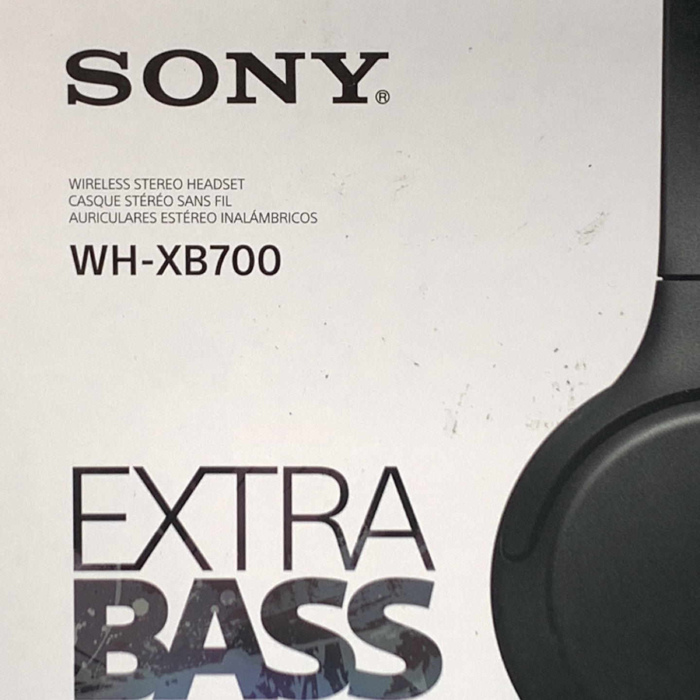 Sony Wireless Stereo Extra Bass Headset WH-XB700 - photo 3