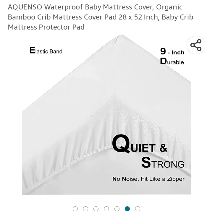 brand New Crib mattress protector (only cover) image indicator(3)