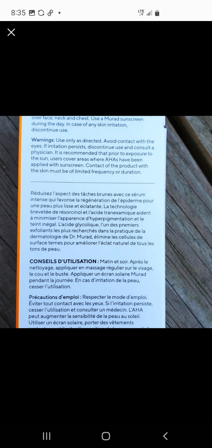 Murad Rapid Dark Spot Serun 0.33oz/10ml image indicator(4)