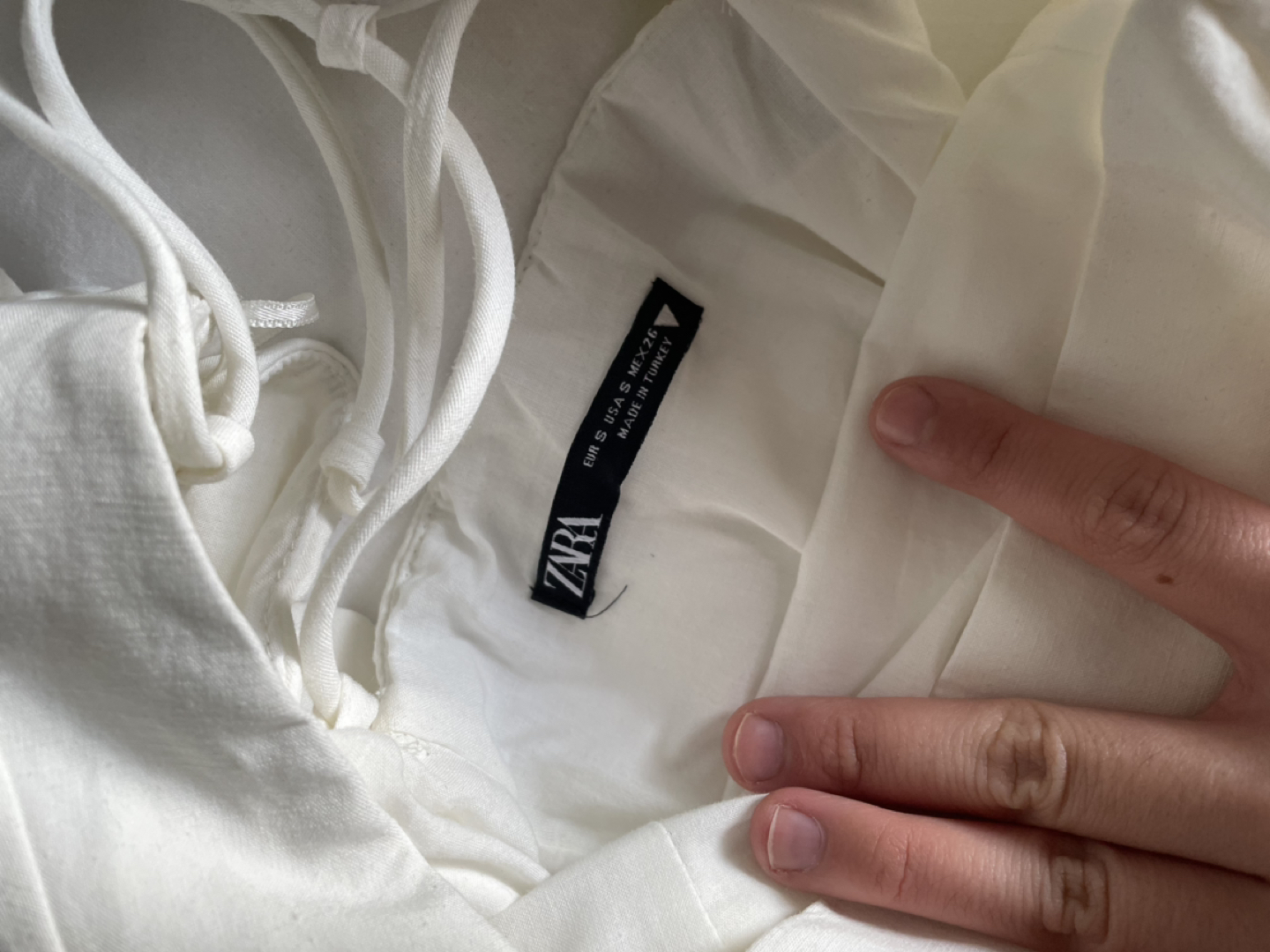 Zara Linen Puff Sleeve Dress - Size S - photo 5