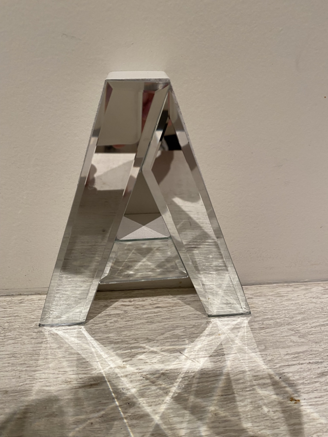 ⭐️NEW 6 inch tall mirror letters A & M($30 EACH)⭐️ image indicator(3)