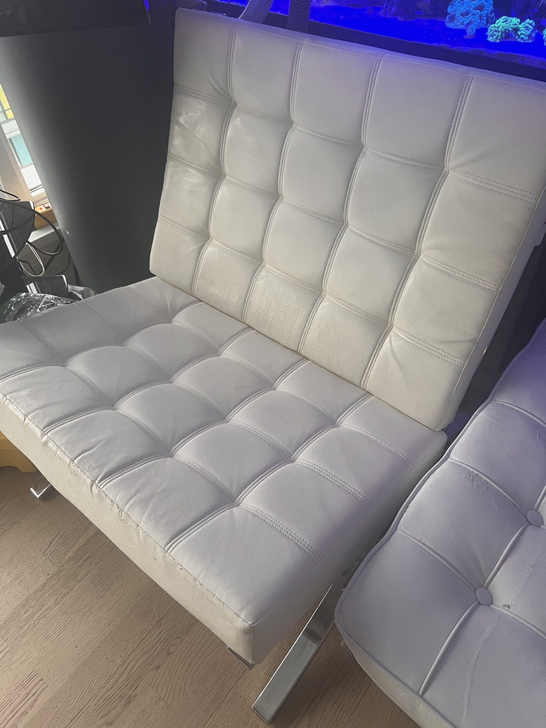 Barcelona chair set (3 pc)