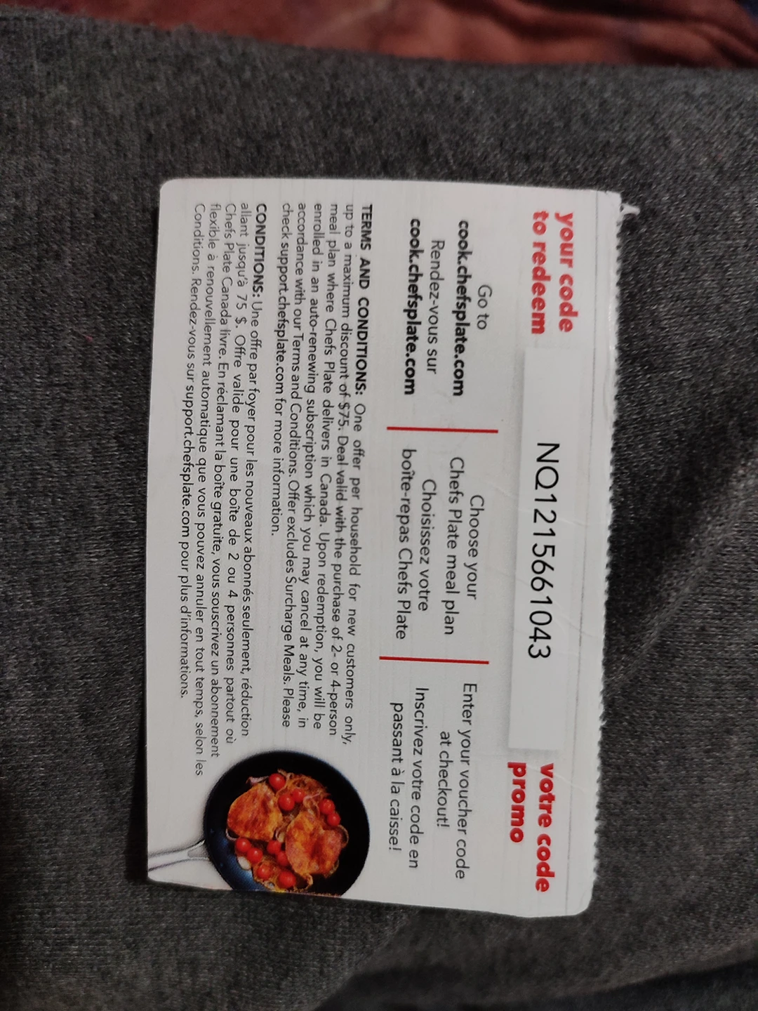 Free Chefs Plate Code (Upto $75 in value) image indicator(2)