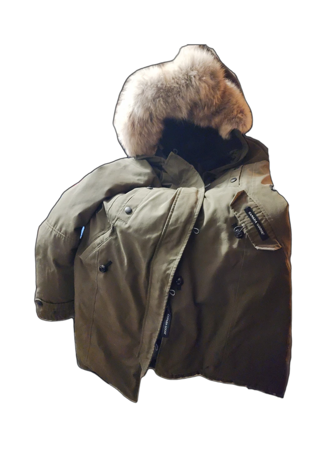 Canada Goose Ladies Medium Military Green Parka vintage image indicator(5)