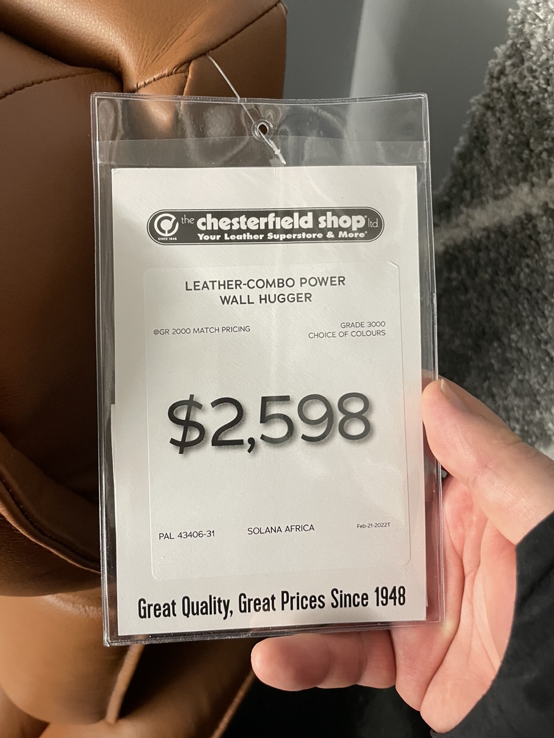 Like NEW Leather Recliner image indicator(8)