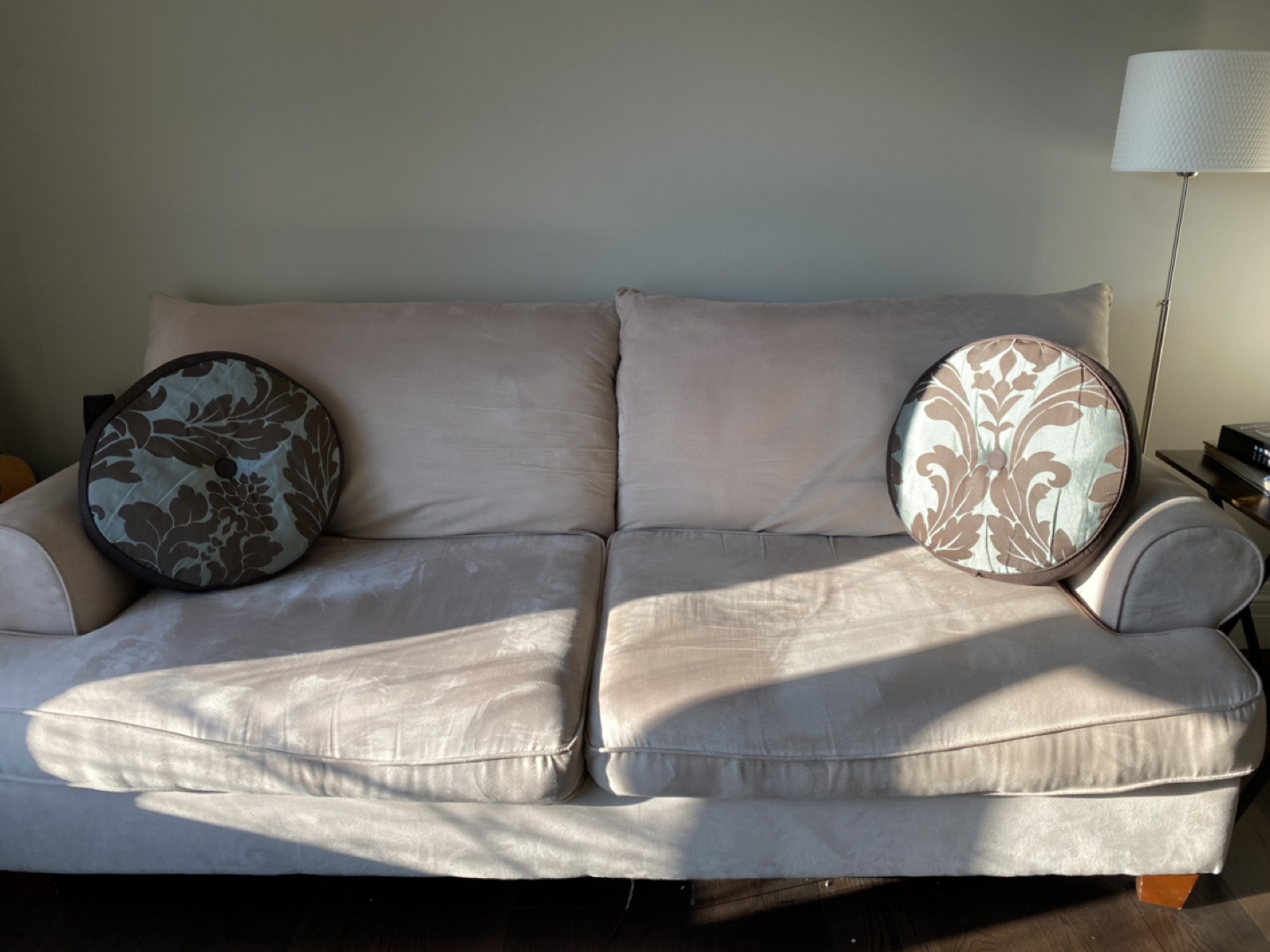 Well-loved, hella-comfy couch! #freecycle
