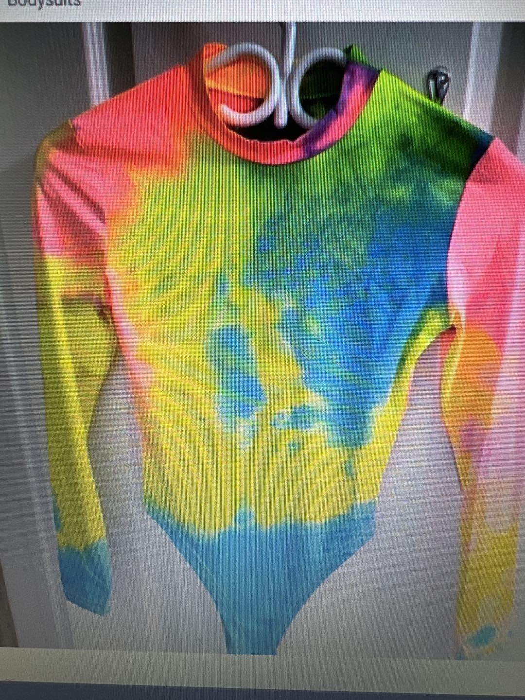 Tie-dye Lycra bodysuit - photo 2