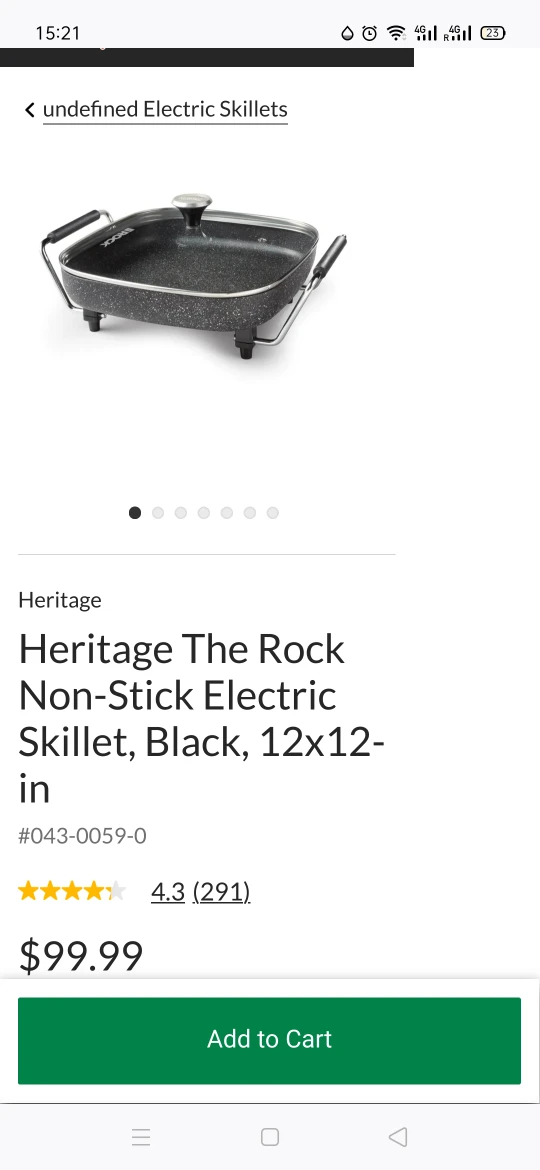 Heritage The Rock Non-Stick Electric Skillet image indicator(2)