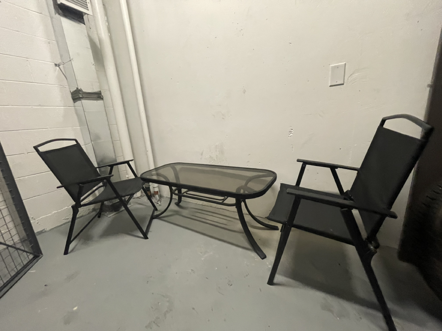 Patio table and chairs