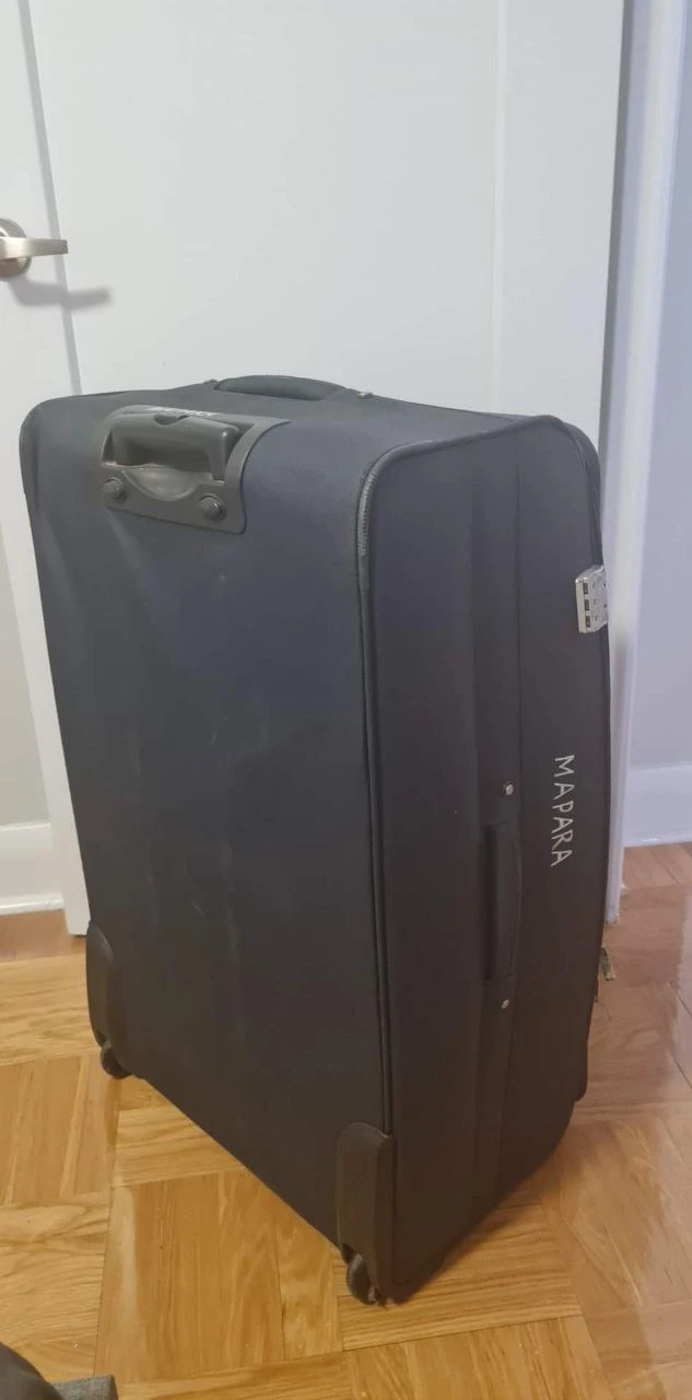 Large Suitcase with 2 wheels.