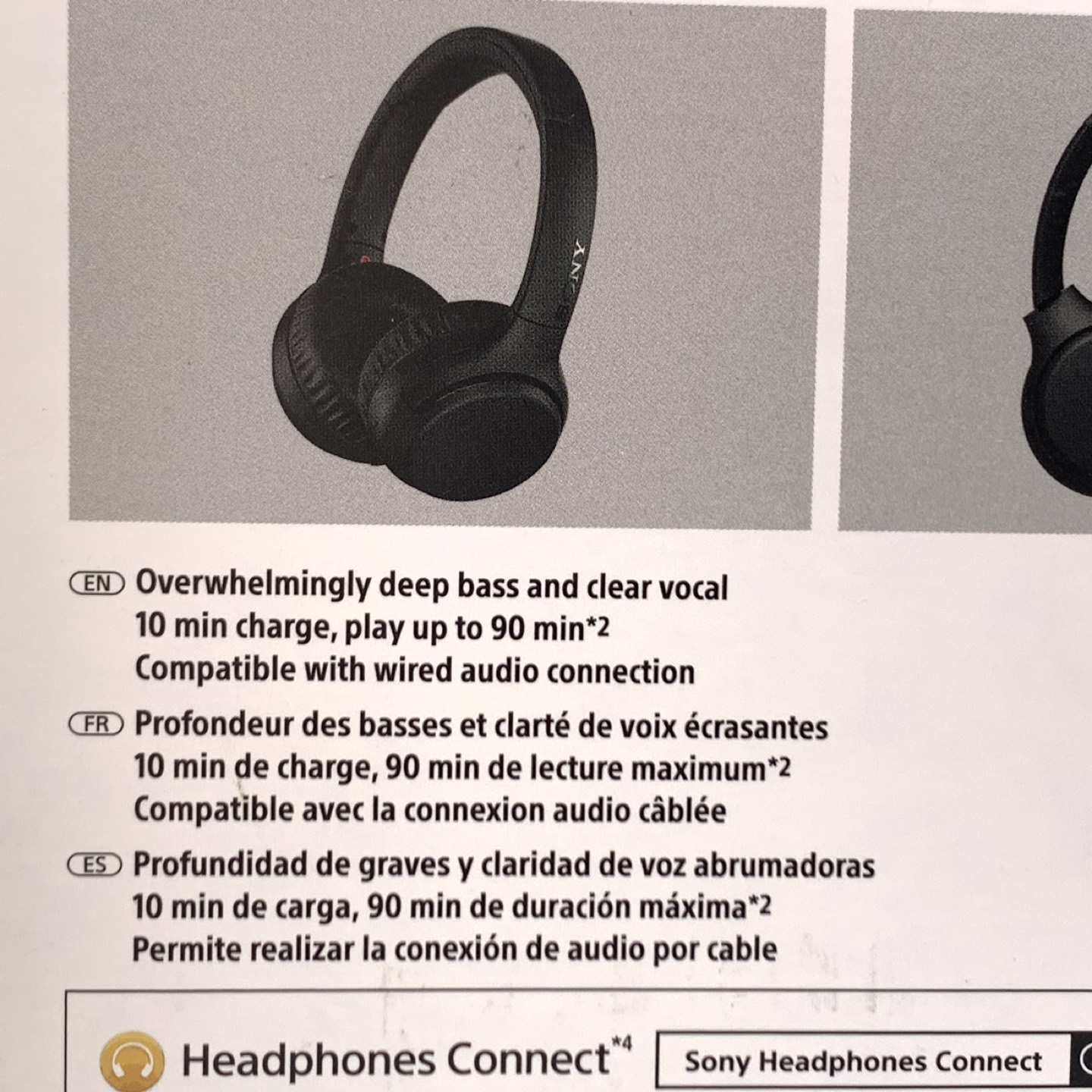 Sony Wireless Stereo Extra Bass Headset WH-XB700 - photo 4