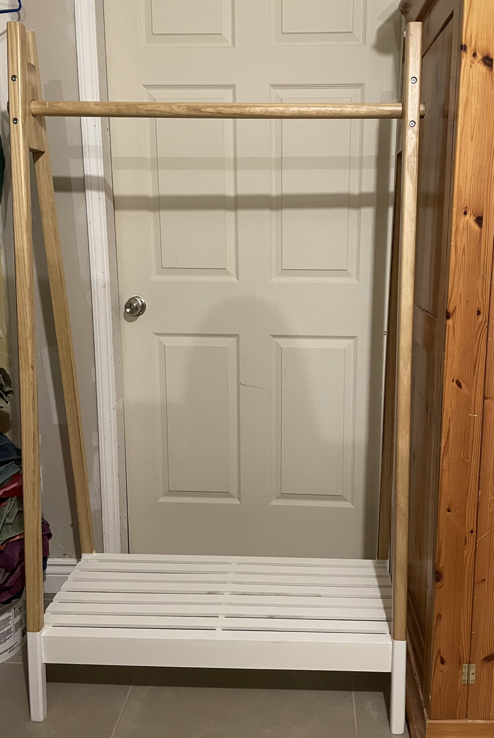 Wood Garment Rack - 68” tall x 36” wide