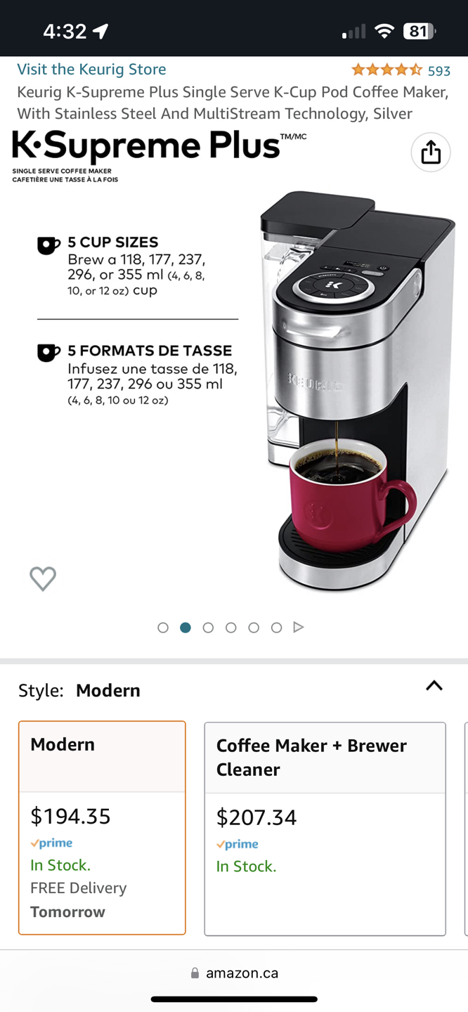 Keurig k-supreme for sale image indicator(3)