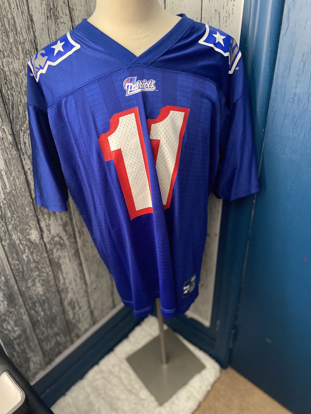 NEW ENGLAND PATRIOTS FOOTBALL JERSEY DREW BLEDSOE #11 thumbnail