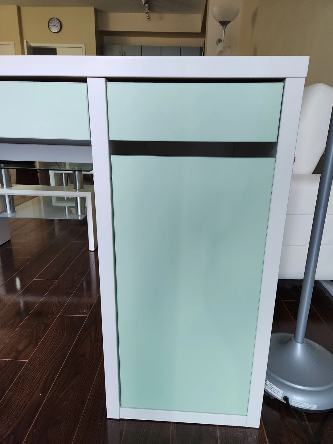 Ikea Micke Desk green and white - photo 2