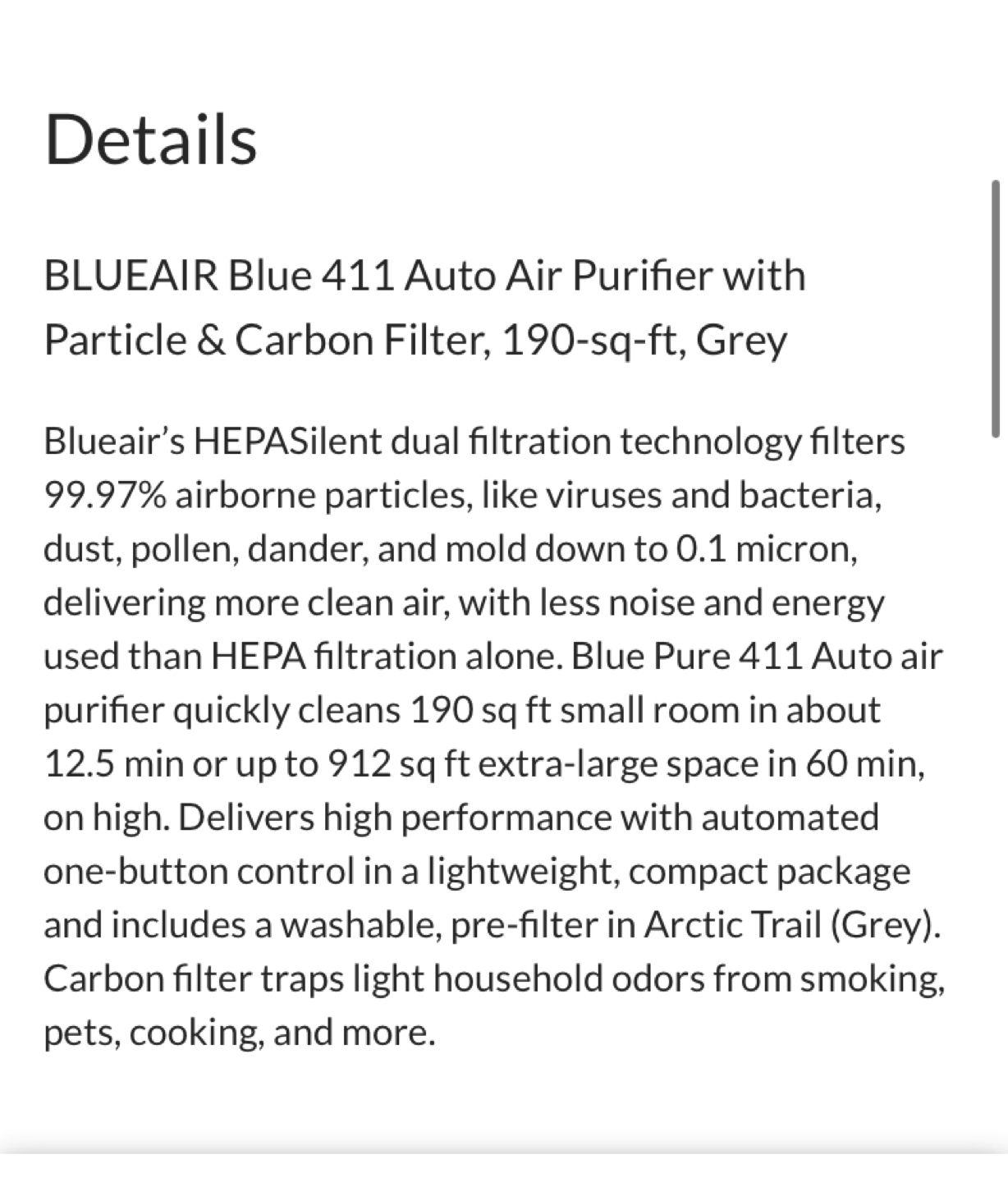 Blueair Pure 411 Auto - Air Purifier - photo 4