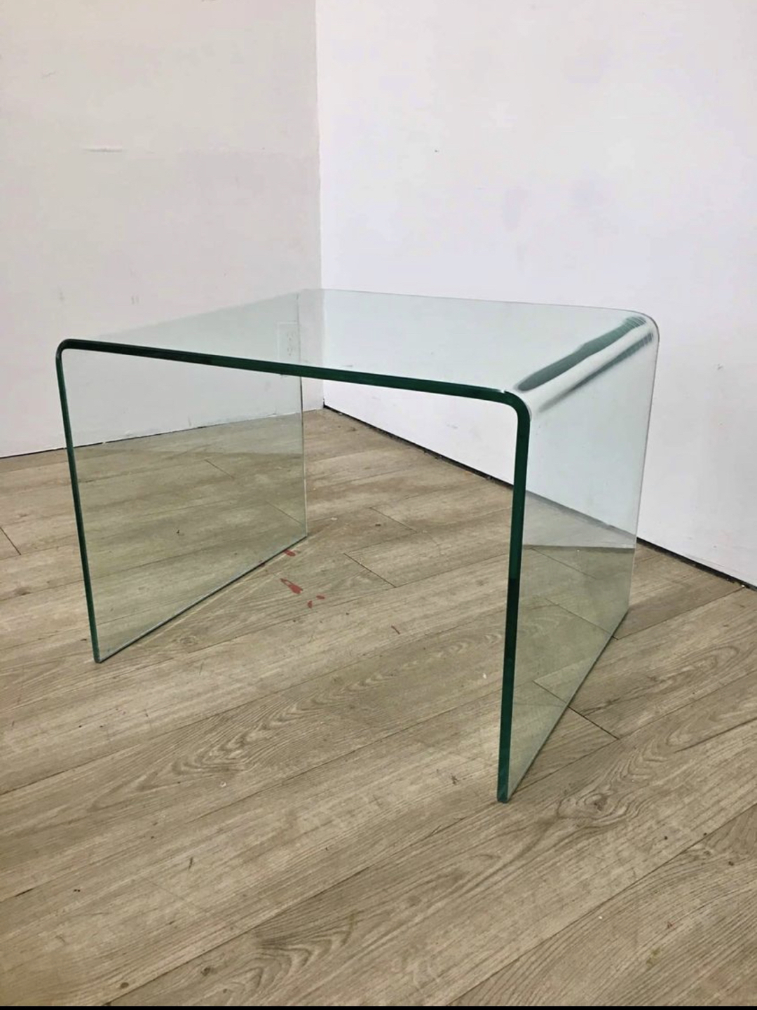 Waterfall tempered glass coffee table