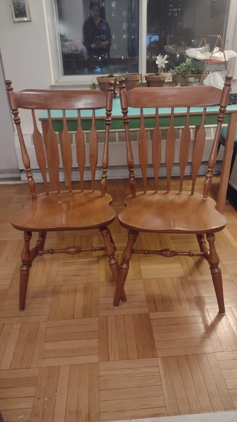 Wooden Chairs - set of 2 thumbnail