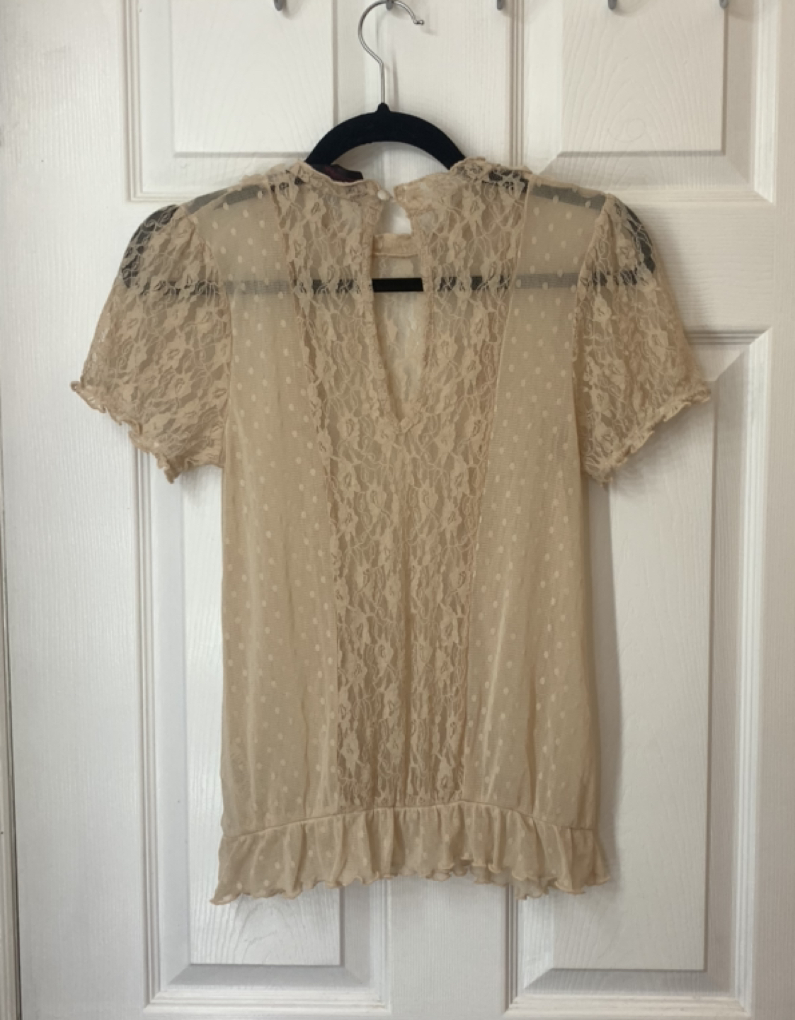 Vintage Nude Lace Top - photo 3