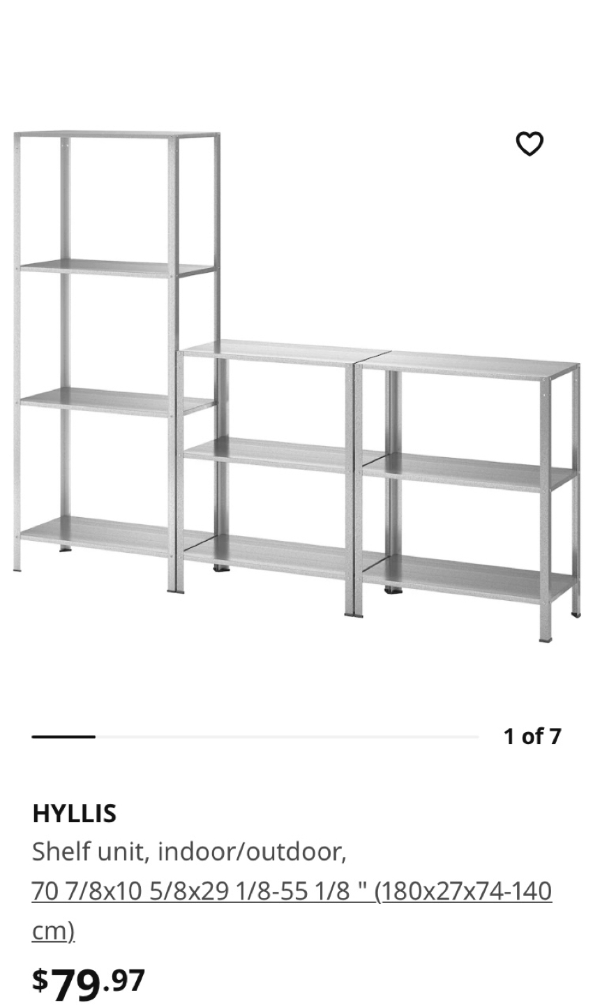 3 pcs Shelf units, indoor/outdoor IKEA image indicator(4)