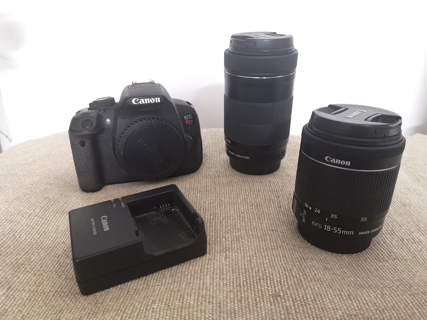 Canon Rebel T5i + 18-55mm Lens + EF-S 55-250mm f/4-5.6 IS Lens thumbnail
