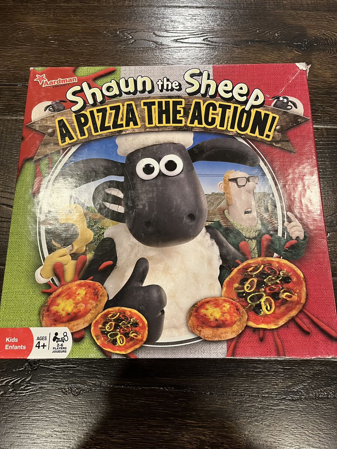 Shaun the Sheep a Pizza the Action board game thumbnail