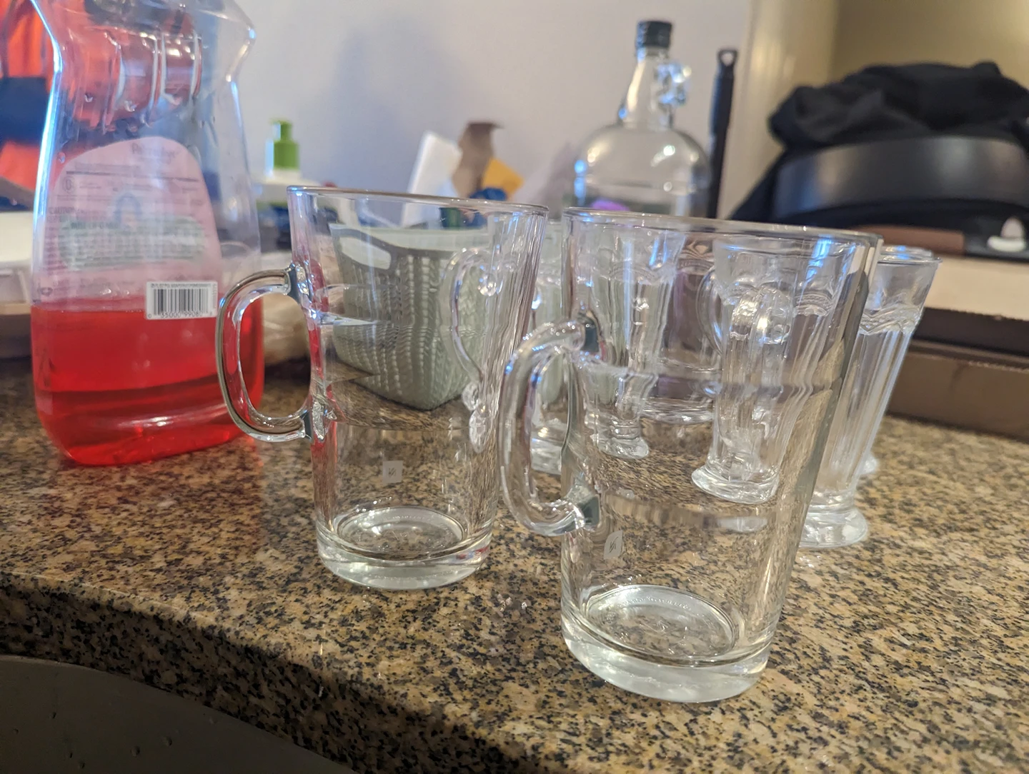 assortment of glass cups and bowl - photo 2