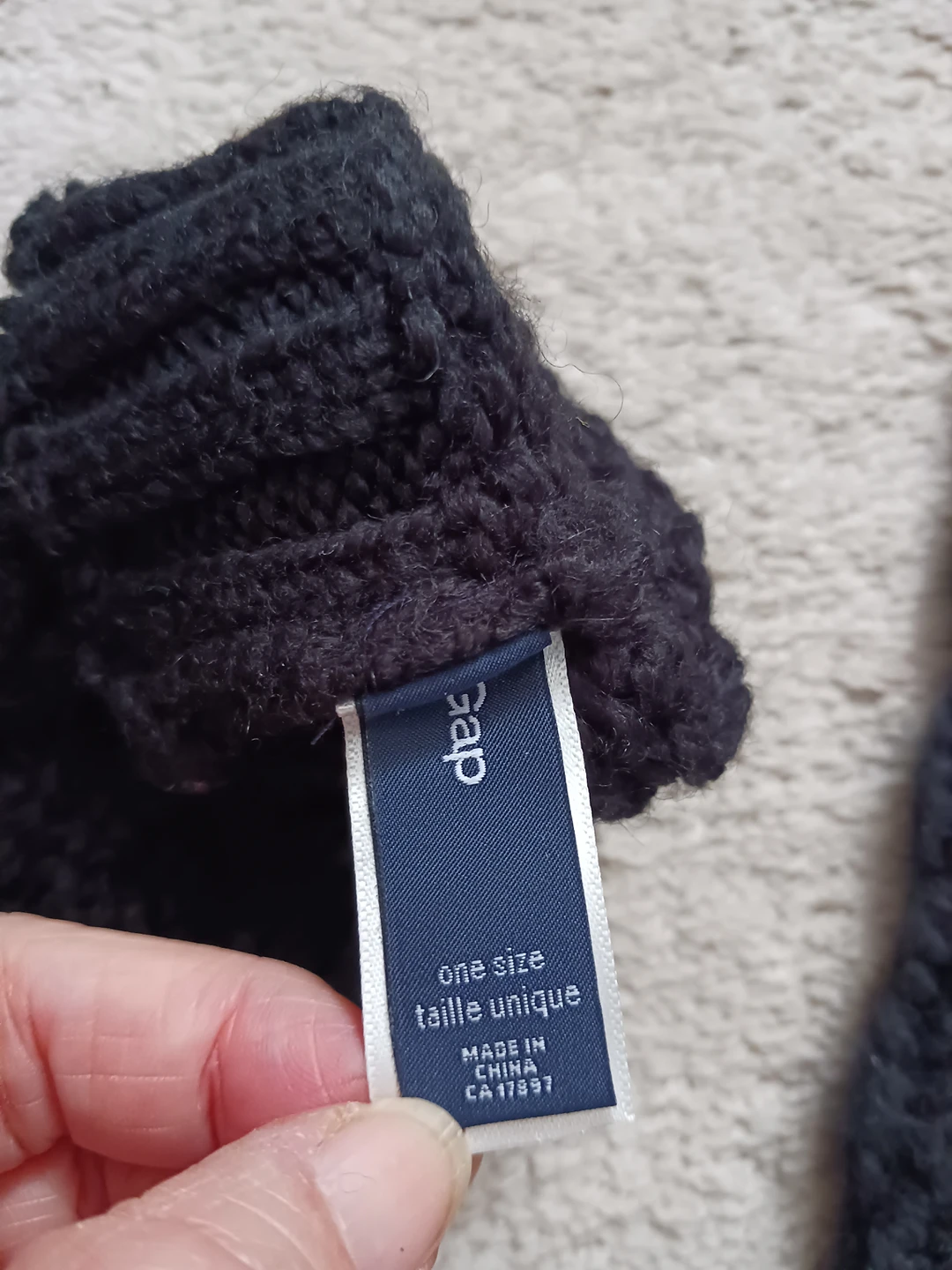 Gap fingerless glove image indicator(3)