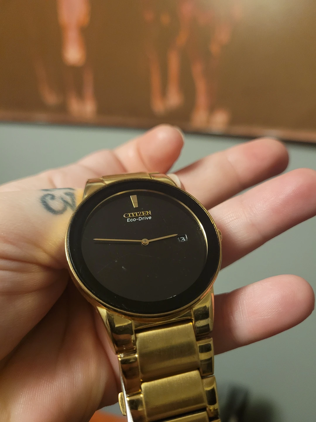 Citizen Watch Analog Axiom Goldtone Stainless Steel Watch  image indicator(2)