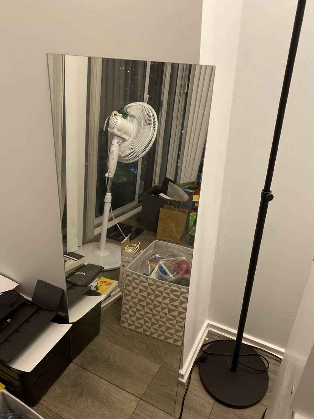 White small coffee table + mirror (long) - photo 5