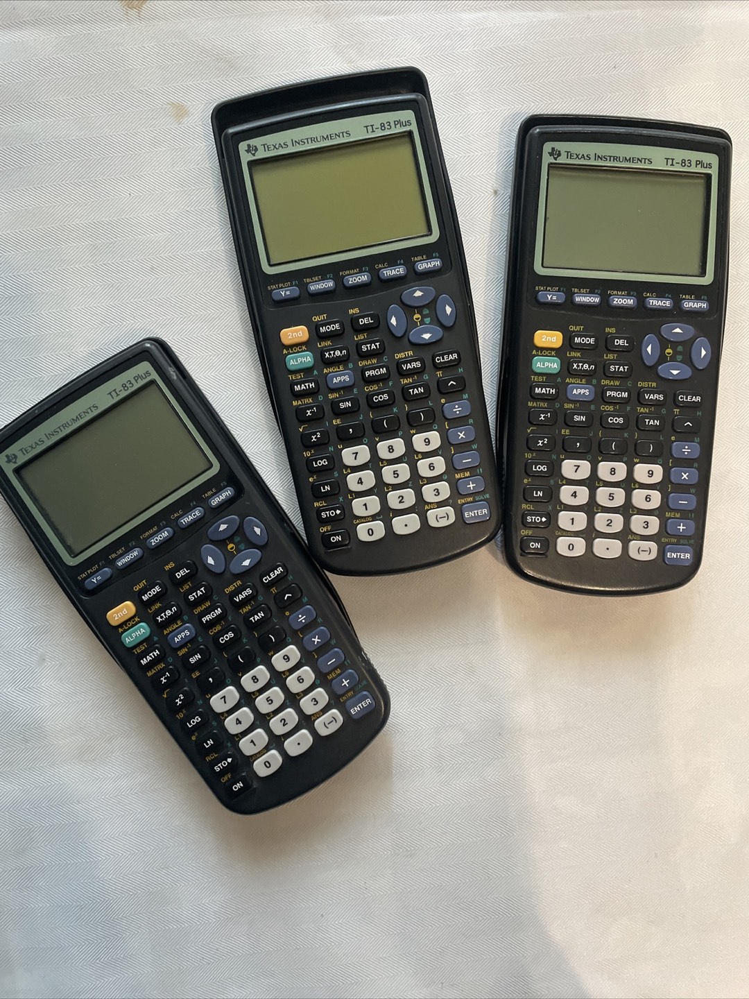 Texas Instrument  TI 83 Plus lot of 3 thumbnail